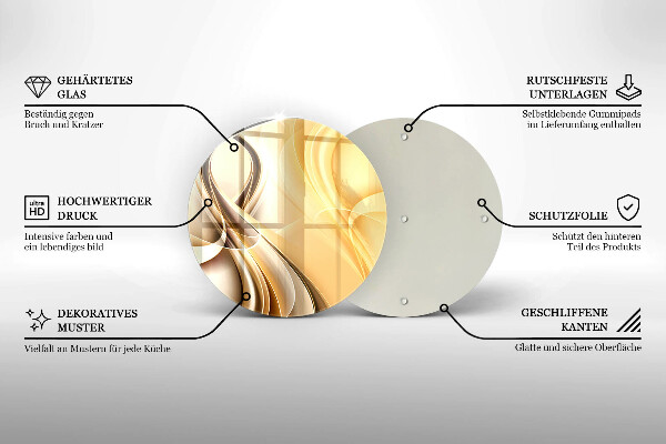 Glas Ceranfeldabdeckung Rauchabstraktion