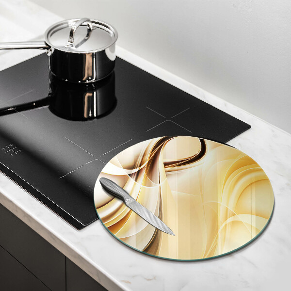 Glas Ceranfeldabdeckung Rauchabstraktion