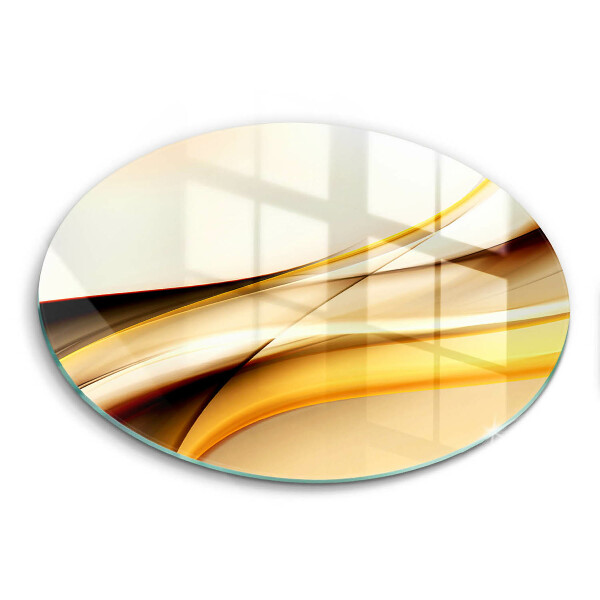 Glas Ceranfeldabdeckung Abstrakte Rauchlinien