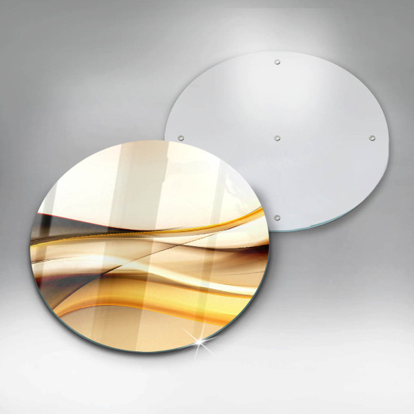 Glas Ceranfeldabdeckung Abstrakte Rauchlinien