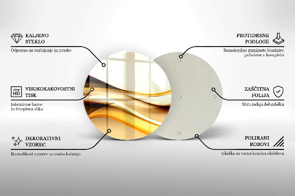 Glas Ceranfeldabdeckung Abstrakte Rauchlinien