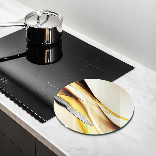 Glas Ceranfeldabdeckung Abstrakte Rauchlinien