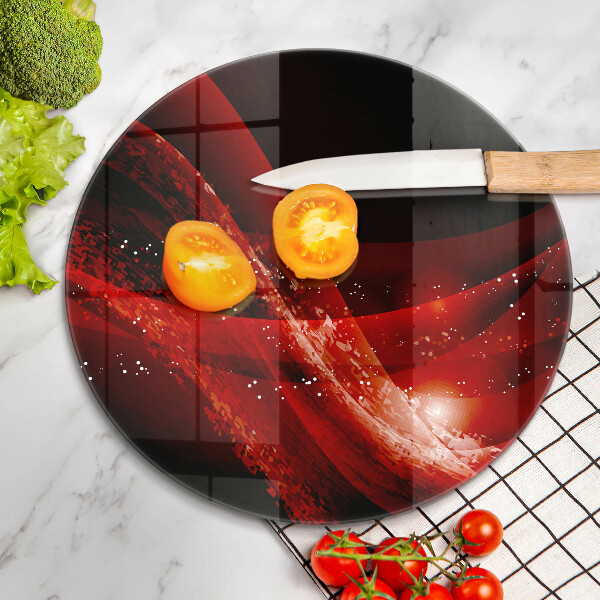 Glas Herdabdeckplatte Moderne Abstraktion