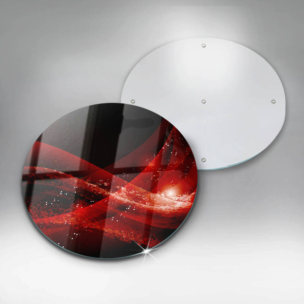 Glas Herdabdeckplatte Moderne Abstraktion