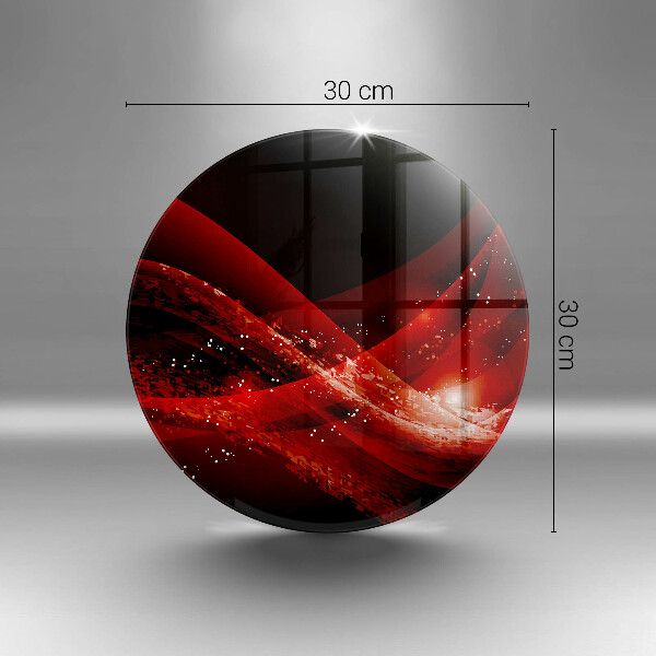 Glas Herdabdeckplatte Moderne Abstraktion