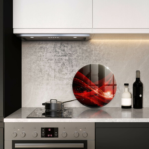 Glas Herdabdeckplatte Moderne Abstraktion