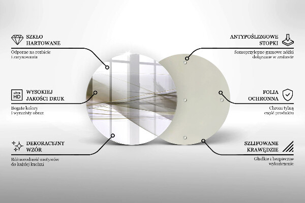 Glas Herdabdeckplatte Abstraktes Liniendesign