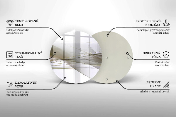 Glas Herdabdeckplatte Abstraktes Liniendesign