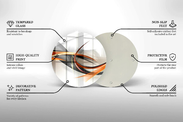 Glas Herdabdeckplatte Moderne Formen