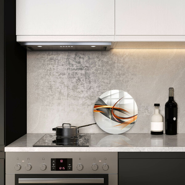 Glas Herdabdeckplatte Moderne Formen