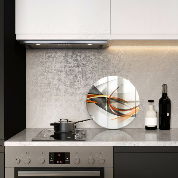 Glas Herdabdeckplatte Moderne Formen