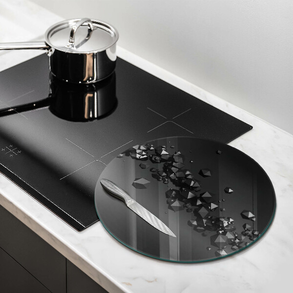 Glas Ceranfeldabdeckung Abstraktion von 3D-Formen