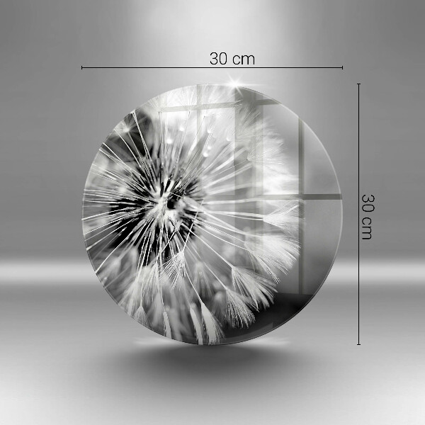 Glas Herdabdeckplatte Ein zarter Löwenzahn