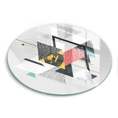 Glas Ceranfeldabdeckung Abstrakte Dreiecke