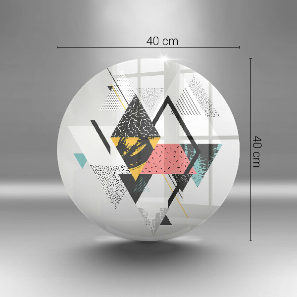 Glas Ceranfeldabdeckung Abstrakte Dreiecke