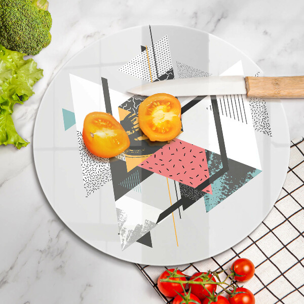 Glas Ceranfeldabdeckung Abstrakte Dreiecke