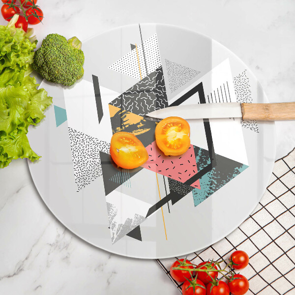 Glas Ceranfeldabdeckung Abstrakte Dreiecke