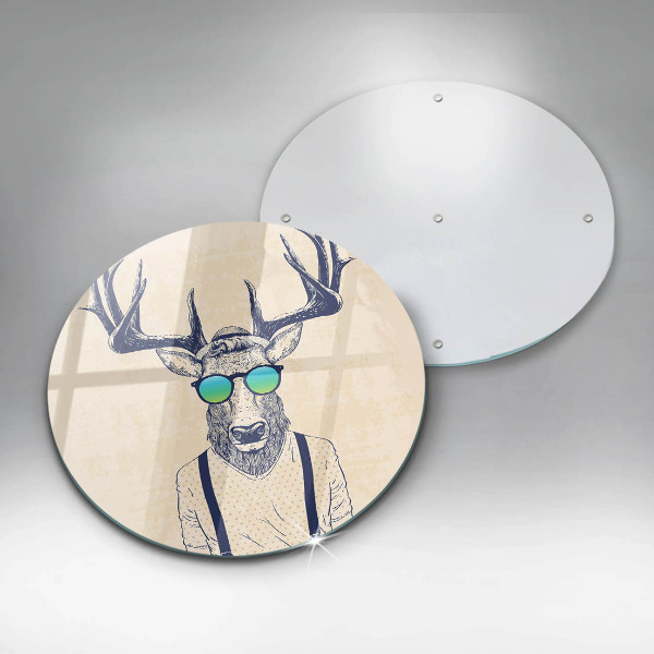 Glas Ceranfeldabdeckung Hirschmann-Illustration