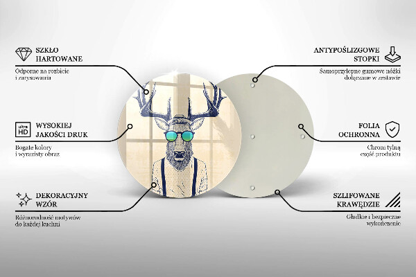 Glas Ceranfeldabdeckung Hirschmann-Illustration