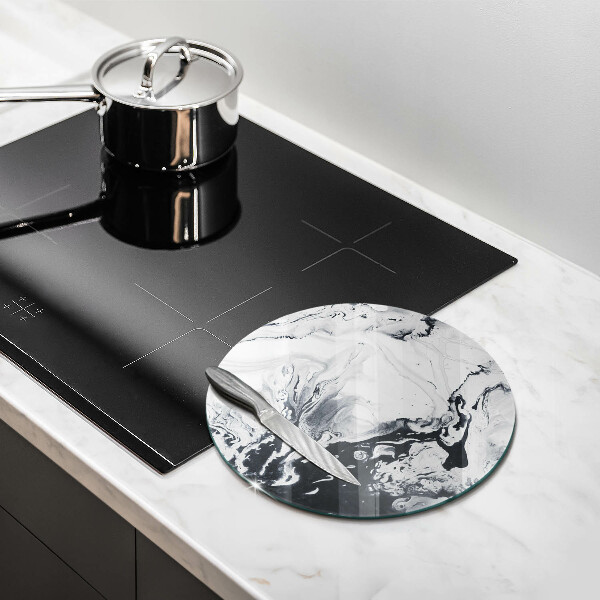 Glas Ceranfeldabdeckung Tintenabstraktion