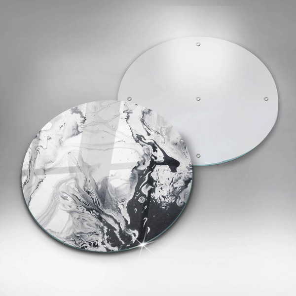 Glas Ceranfeldabdeckung Tintenabstraktion