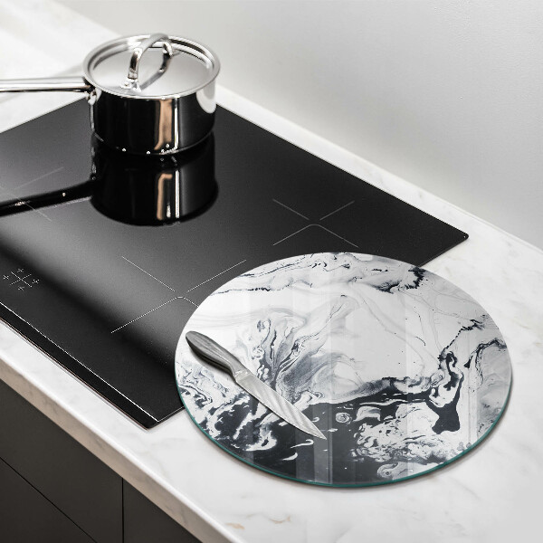 Glas Ceranfeldabdeckung Tintenabstraktion