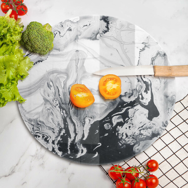 Glas Ceranfeldabdeckung Tintenabstraktion