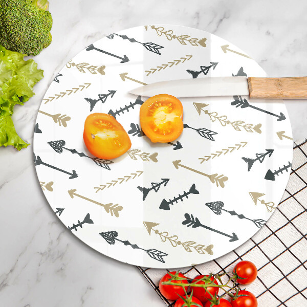 Glas Ceranfeldabdeckung Boho-Pfeilmuster