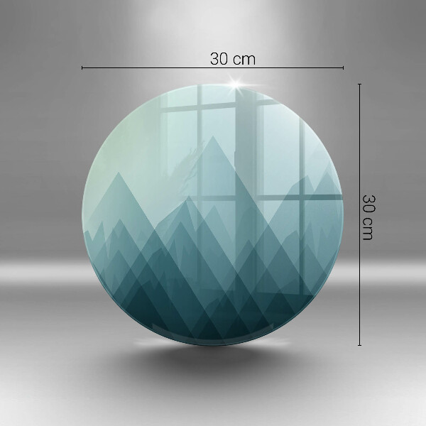 Glas Ceranfeldabdeckung Abstrakte Berge