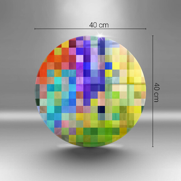 Glas Ceranfeldabdeckung Bunte Pixelquadrate