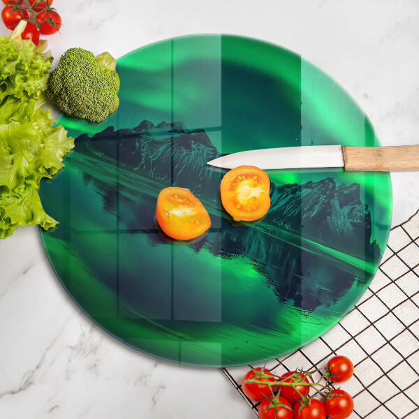 Glas Ceranfeldabdeckung Nordlichtlandschaft