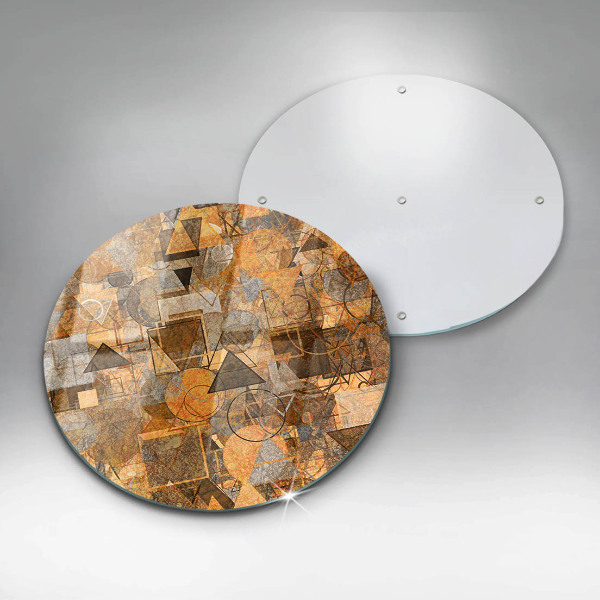 Glas Ceranfeldabdeckung Nahtloses Muster aus geometrischen Figuren