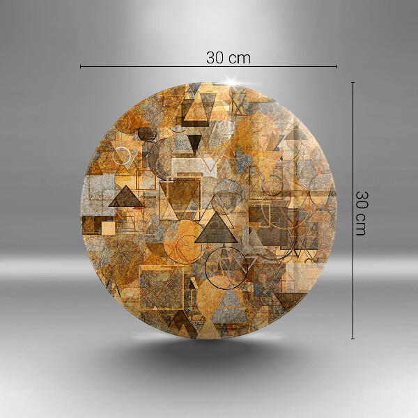 Glas Ceranfeldabdeckung Nahtloses Muster aus geometrischen Figuren