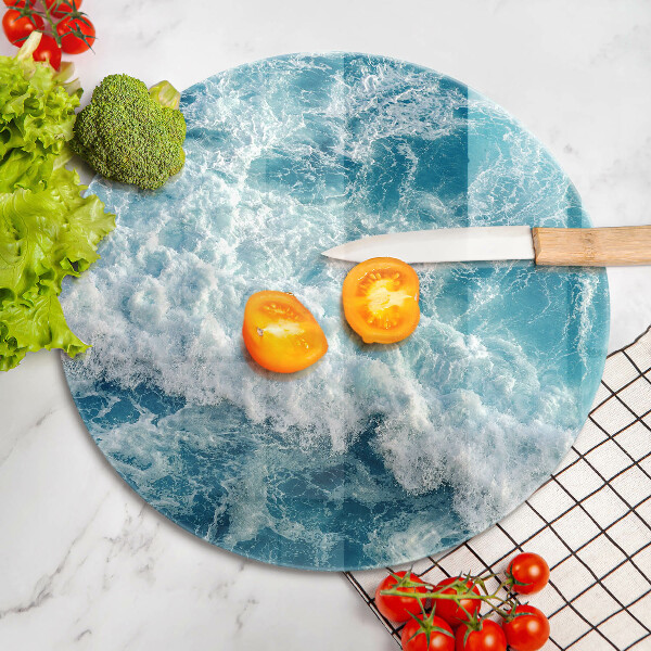 Glas Ceranfeldabdeckung Spritzschutz Meerwasserwellen