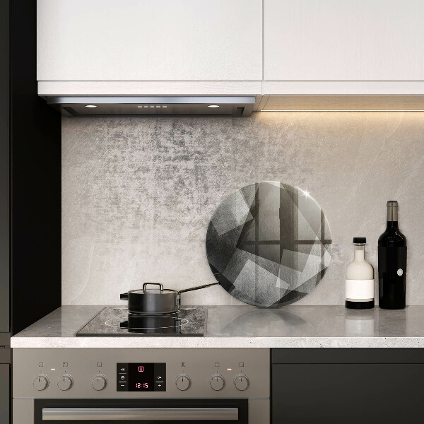 Glas Herdabdeckplatte Geometrische Abstraktion