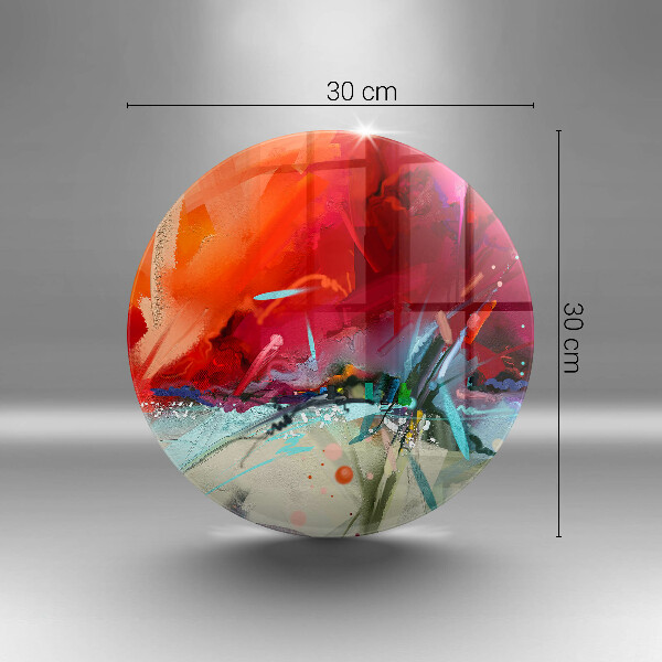 Glas Herdabdeckplatte Gemalte Abstraktion
