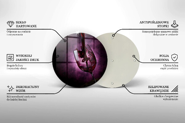 Glas Ceranfeldabdeckung Ein Glas Wein