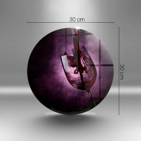 Glas Ceranfeldabdeckung Ein Glas Wein