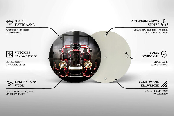 Glas Ceranfeldabdeckung Altes Auto