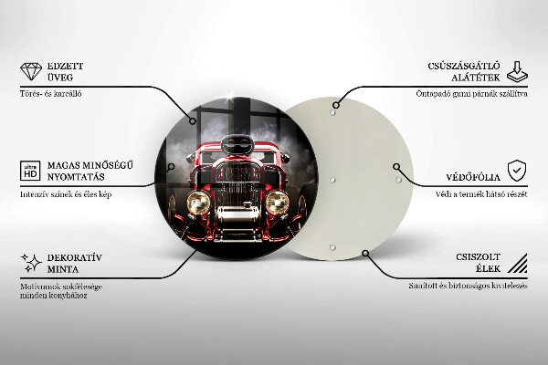 Glas Ceranfeldabdeckung Altes Auto