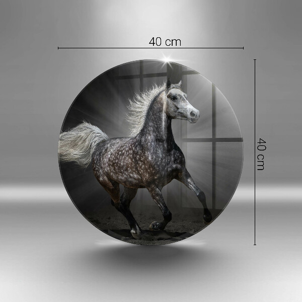 Glas Ceranfeldabdeckung Pferd galoppiert