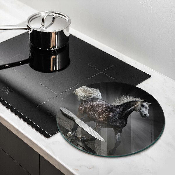 Glas Ceranfeldabdeckung Pferd galoppiert