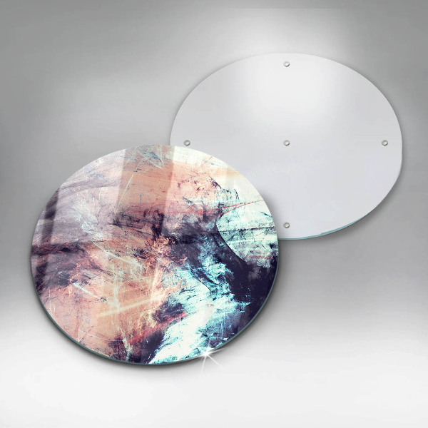 Glas Ceranfeldabdeckung Spritzschutz Gemalte Abstraktion