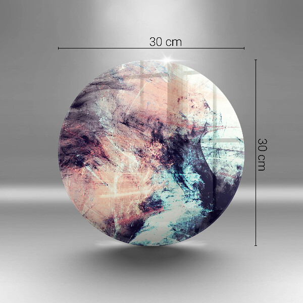 Glas Ceranfeldabdeckung Spritzschutz Gemalte Abstraktion