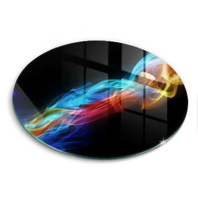 Glas Herdabdeckplatte Bunter Rauch