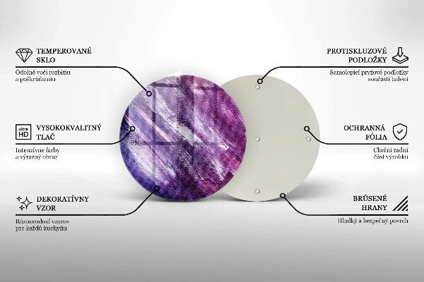 Glas Ceranfeldabdeckung Spritzschutz Abstraktion malen