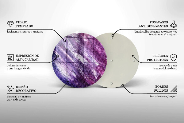 Glas Ceranfeldabdeckung Spritzschutz Abstraktion malen