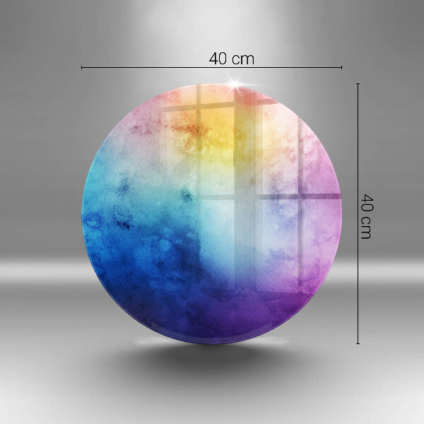 Glas Ceranfeldabdeckung Spritzschutz Regenbogen-Aquarellspritzer