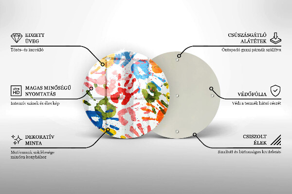 Glas Ceranfeldabdeckung Spritzschutz Spuren von Kinderhänden