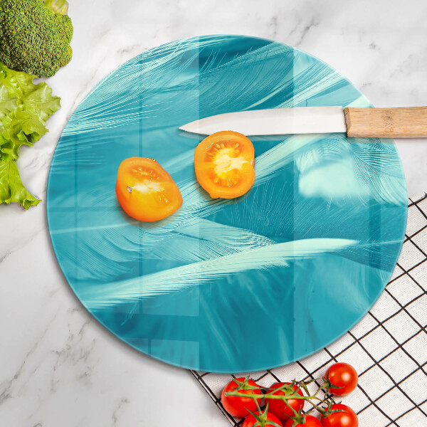 Glas Ceranfeldabdeckung Spritzschutz Zarte Federn